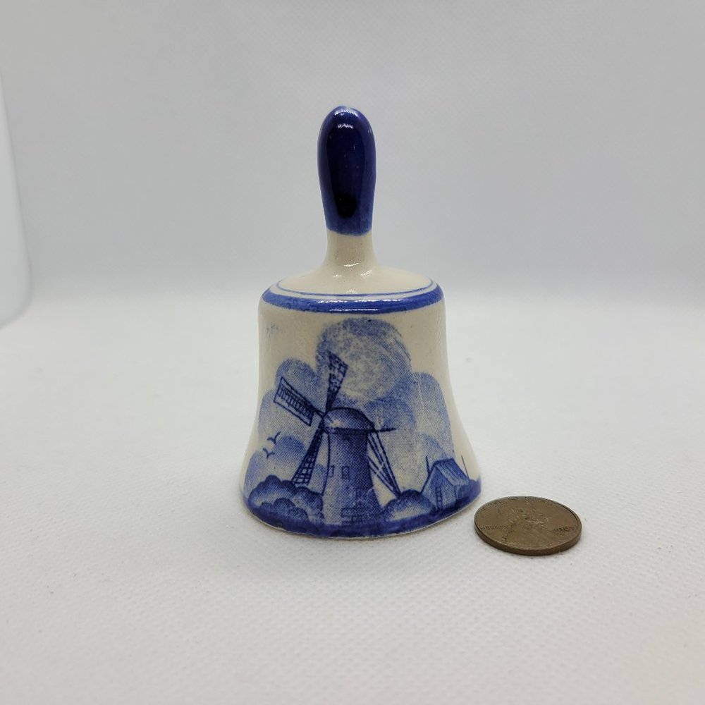 VTG Handmade Ceramic Bell Korea Delft Style